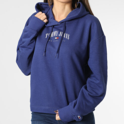 Sweat Capuche Femme Relaxed Essential Logo 4852 Bleu Marine