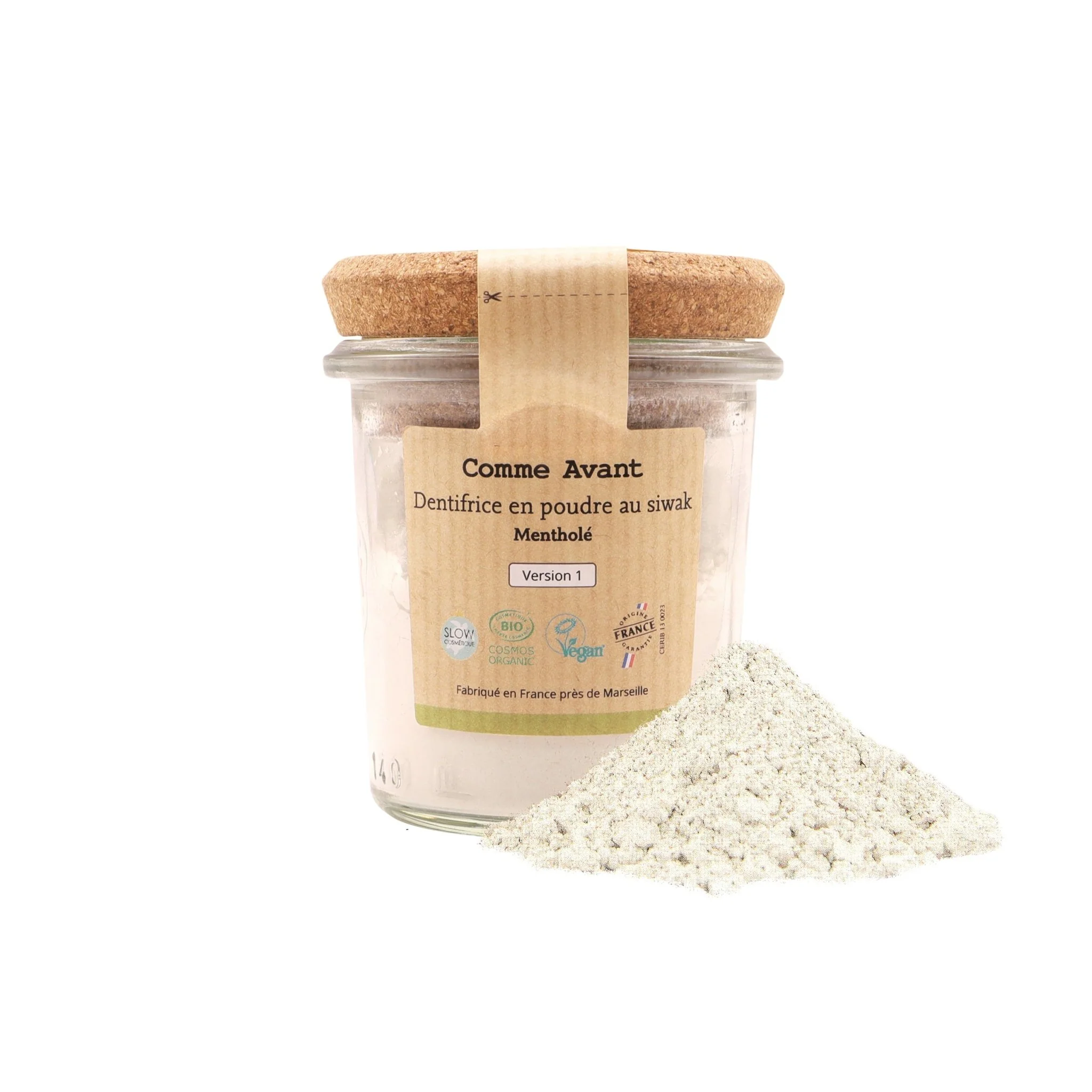 Dentifrice en poudre au siwak - Version 1 - 1 dentifrice - 45g / Mentholé