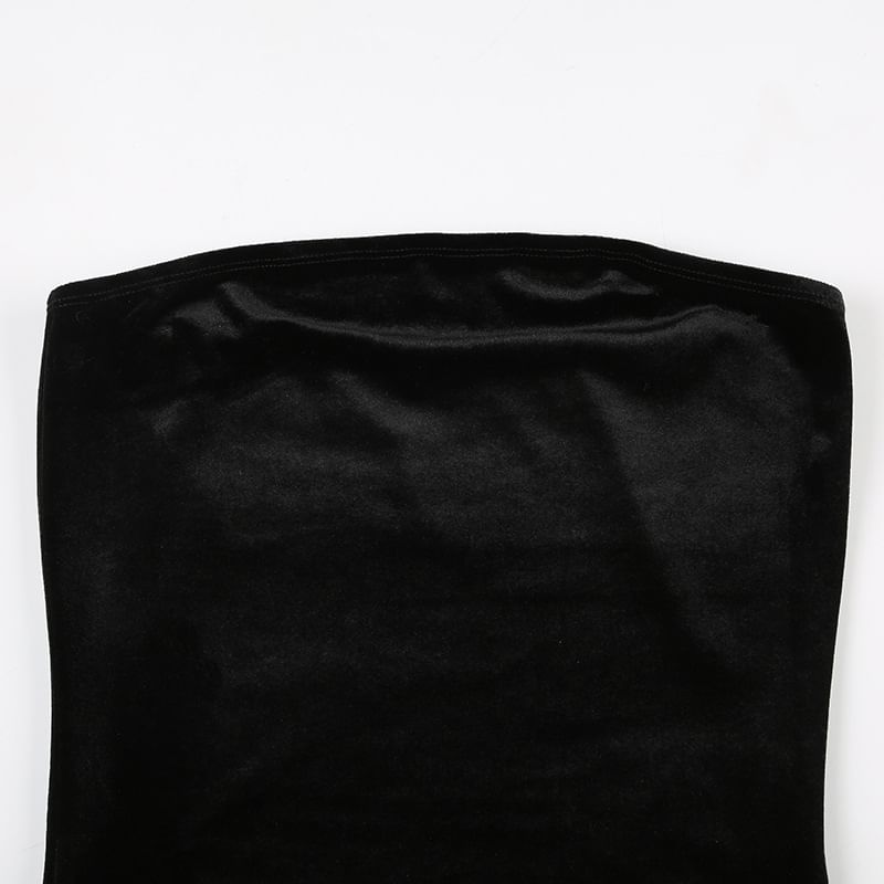 Cincine - Strapless effen uitlopende jumpsuit