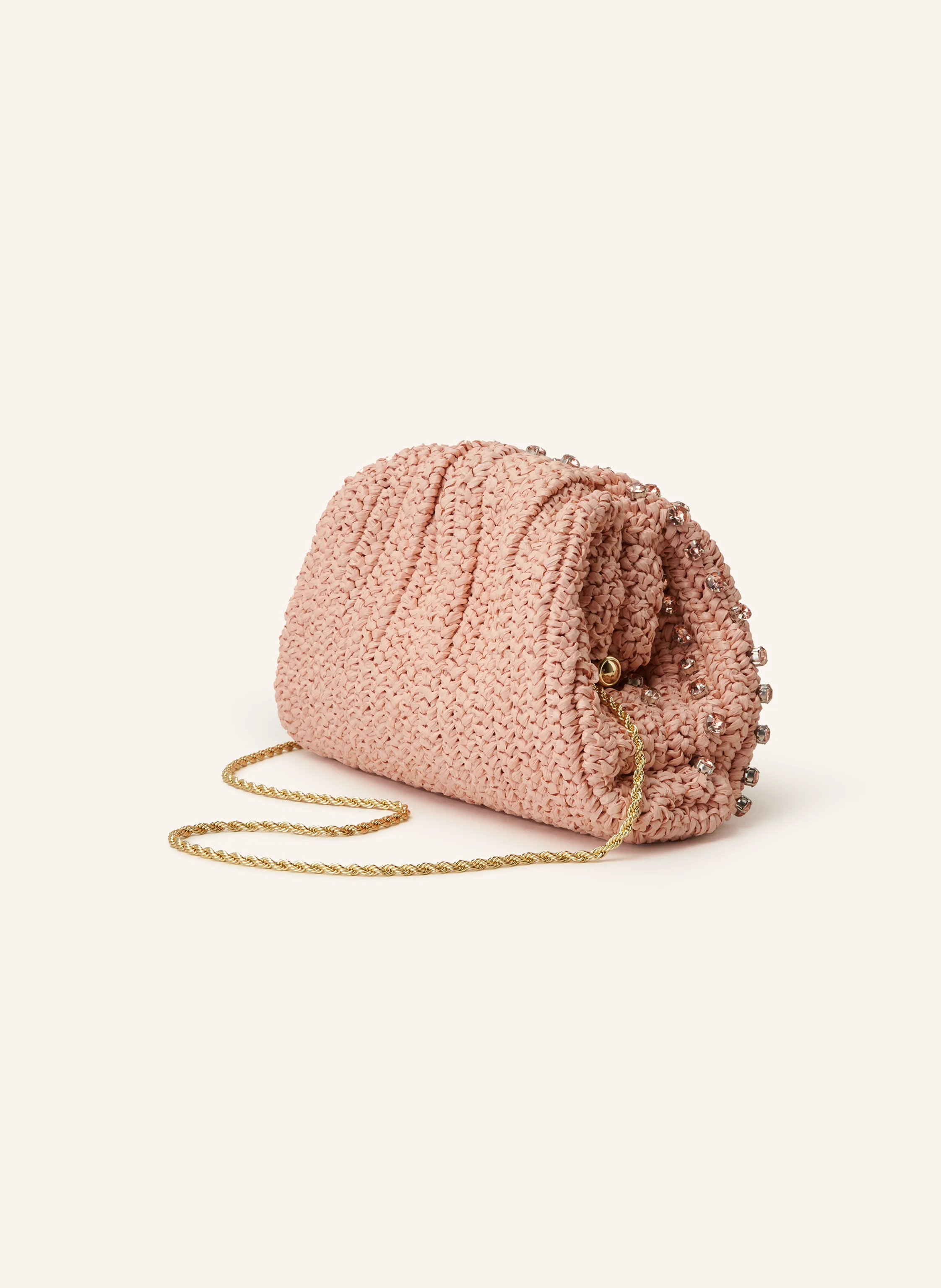 LOEFFLER RANDALL Clutch BAILEY mit Schmucksteinen