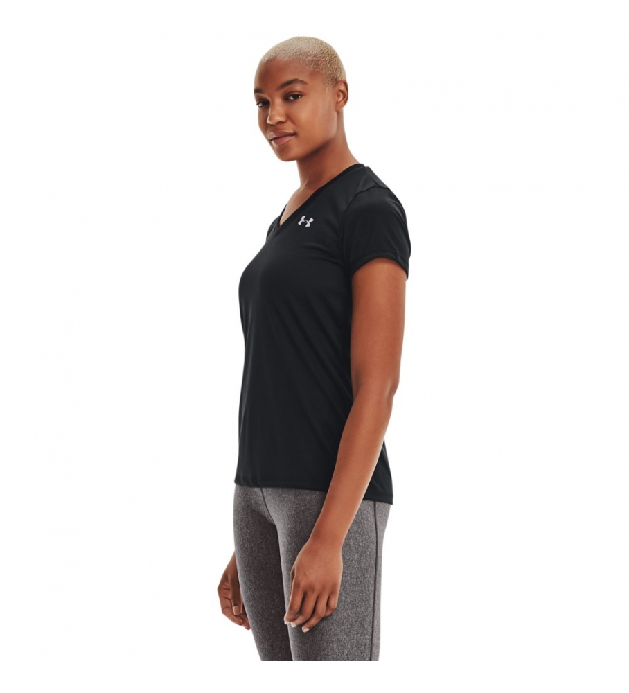 Camiseta Under Armour UA Tech com decote em V, preta
