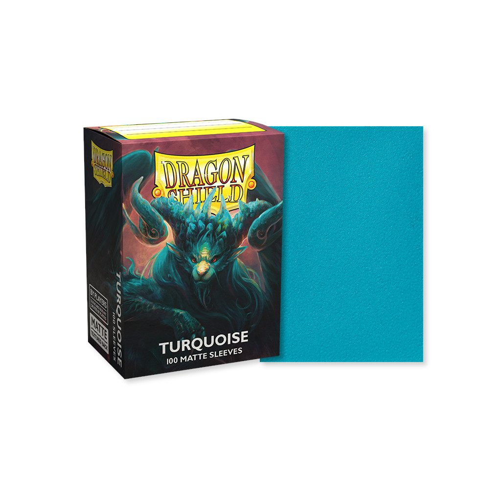 100 Dragon Shield Matte : Turquoise