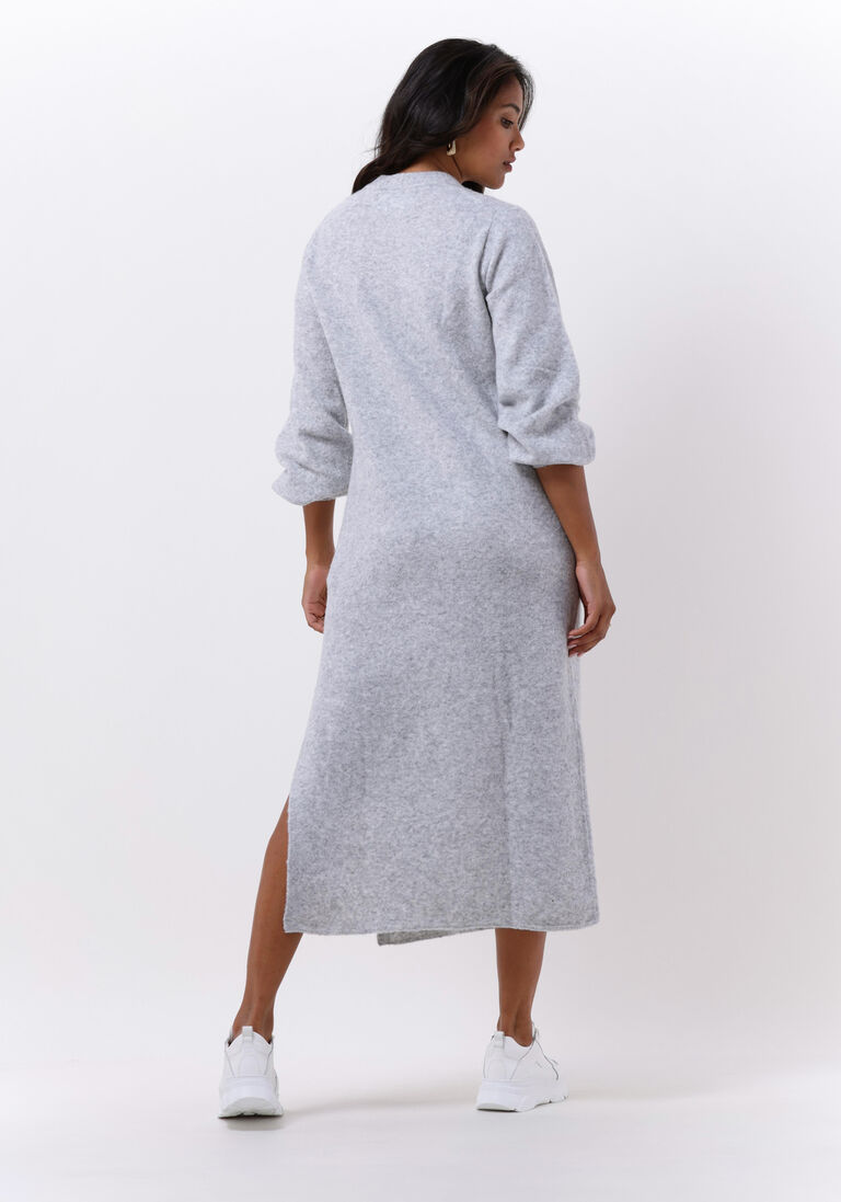 CALVIN KLEIN grijze calvin klein midi jurk fluffy yarn sweater dress