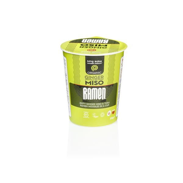 King Soba Bio Miso Ramen Gengibre Copo 85G