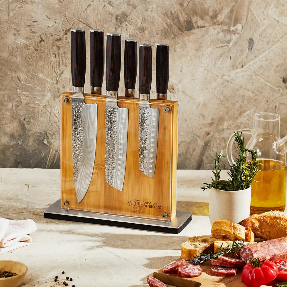 THE CUSTOM CHEF™ Damashiro® EMPEROR Shi Knivblok - 7 dele