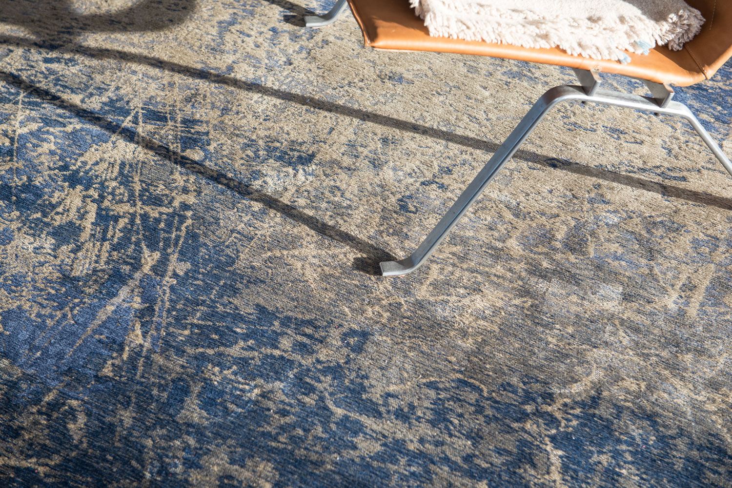 Ecorugs vloerkleed Cracks blauw 240x340 cm