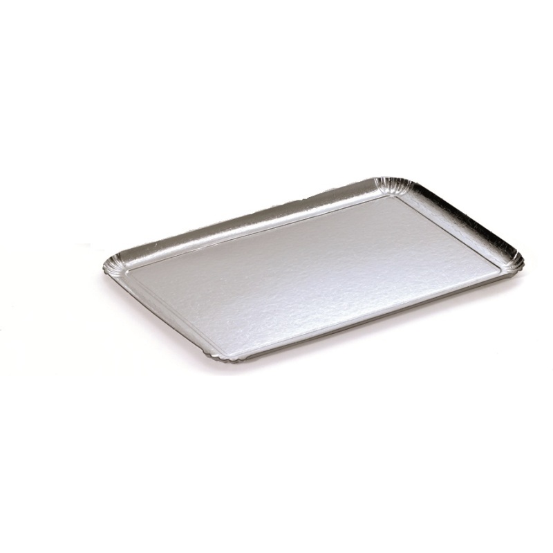 Plateau traiteur carton métallisé 1 face - Lot de 25