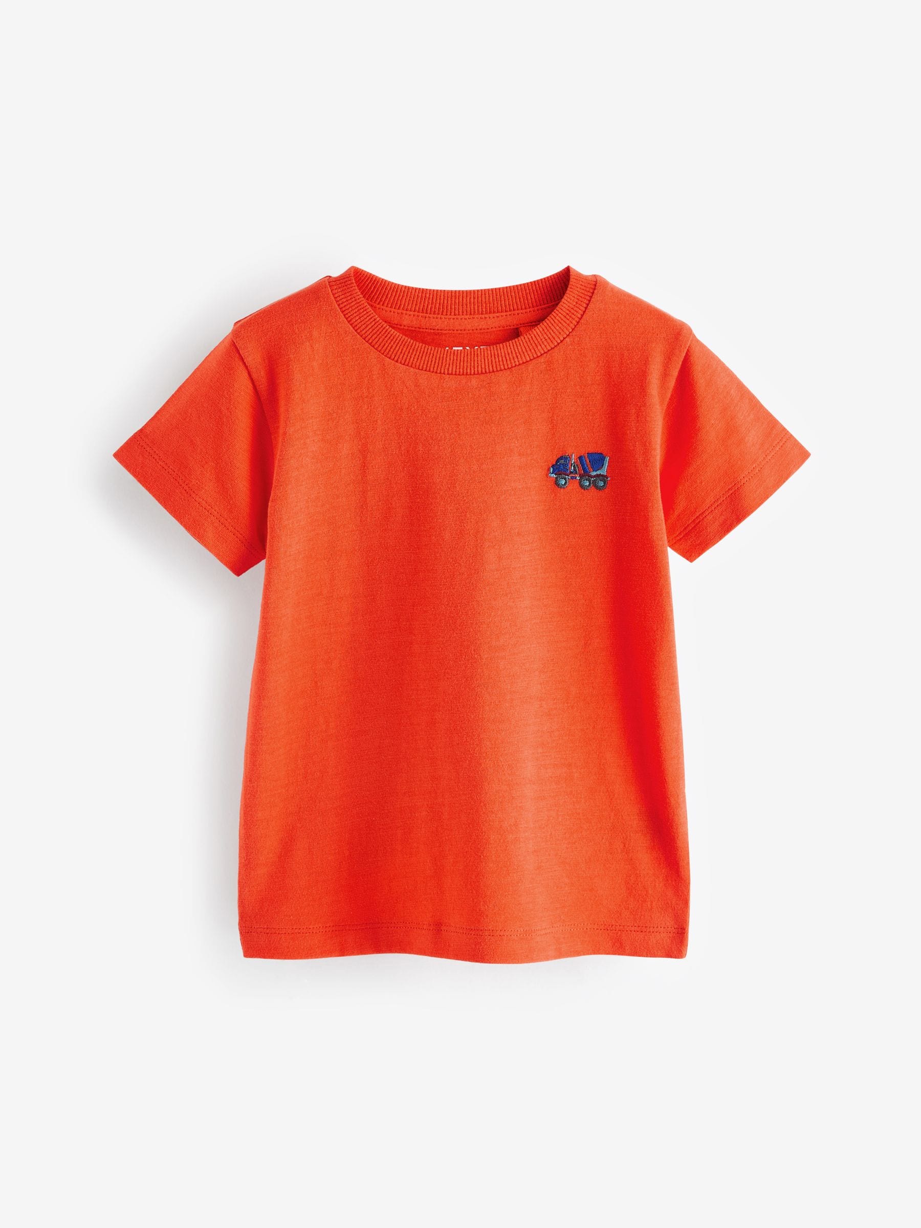 Rood/groen - Set van 5 T-shirts met korte mouwen (3mnd-7jr)