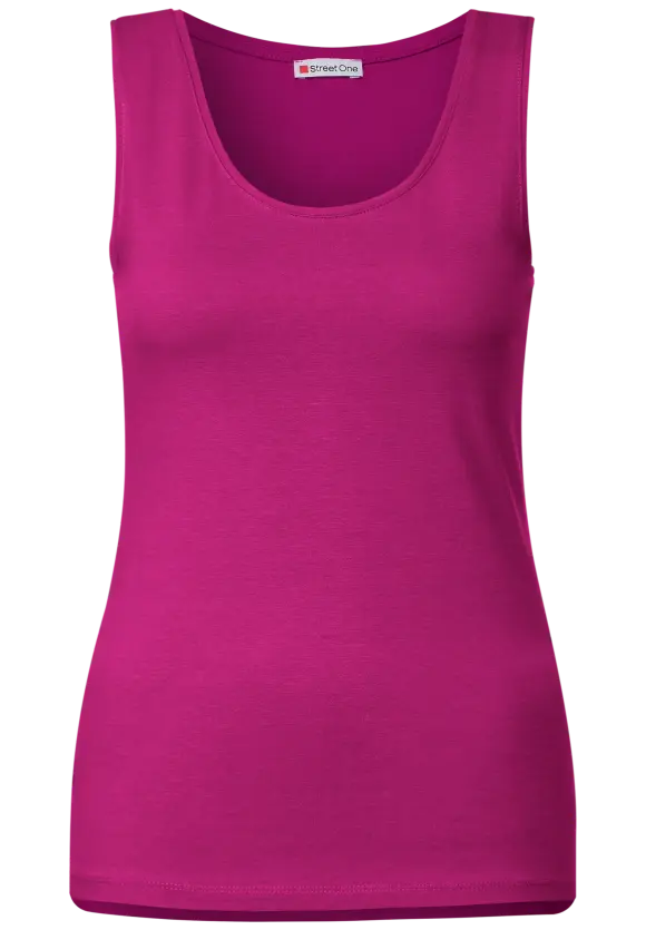 Basic Top in Unifarbe - magnolia pink