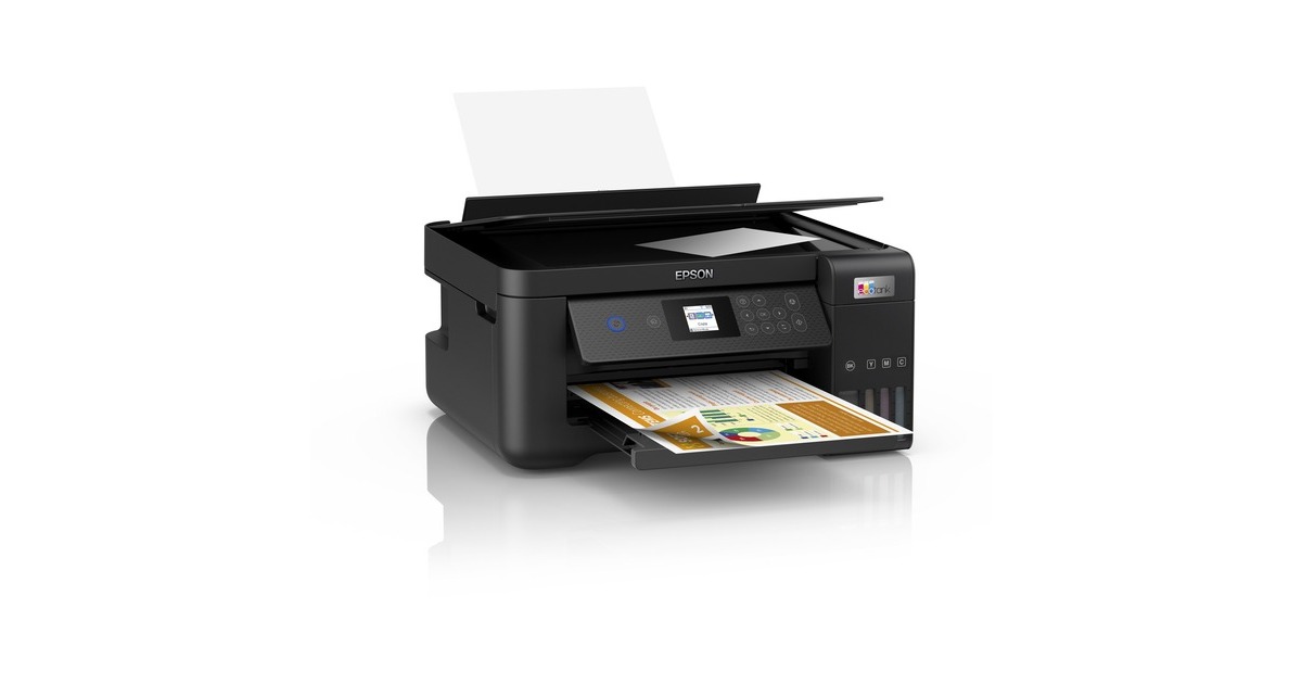 EpsonEcoTank ET-2851 A4 multifunctionele Wi-Fi-printer met inkttank all-in-one inkjetprinter  (Zwart, Scannen, Kopiëren, Wi-Fi, inclusief tot 3 jaar inkt)