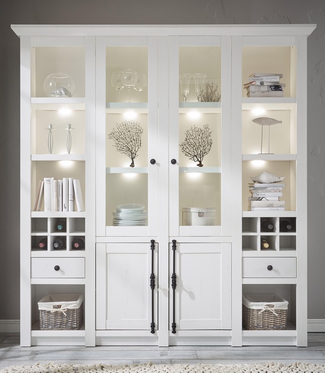 Home affaire Vitrine »California« 4 Stk. tlg. Breite ca. 194 cm