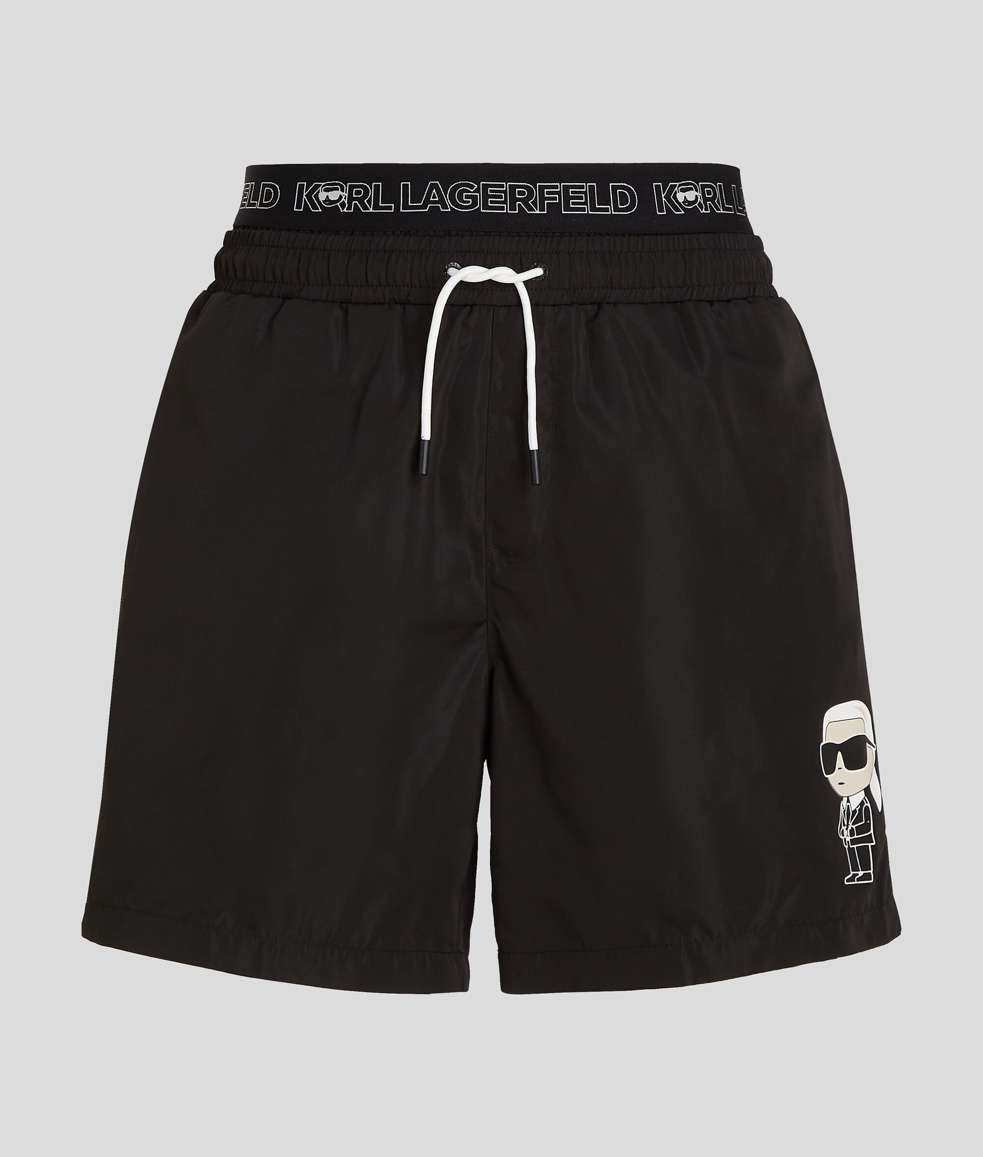 SHORT DE BAIN IKONIK KARL DOUBLE BANDE À LA TAILLE