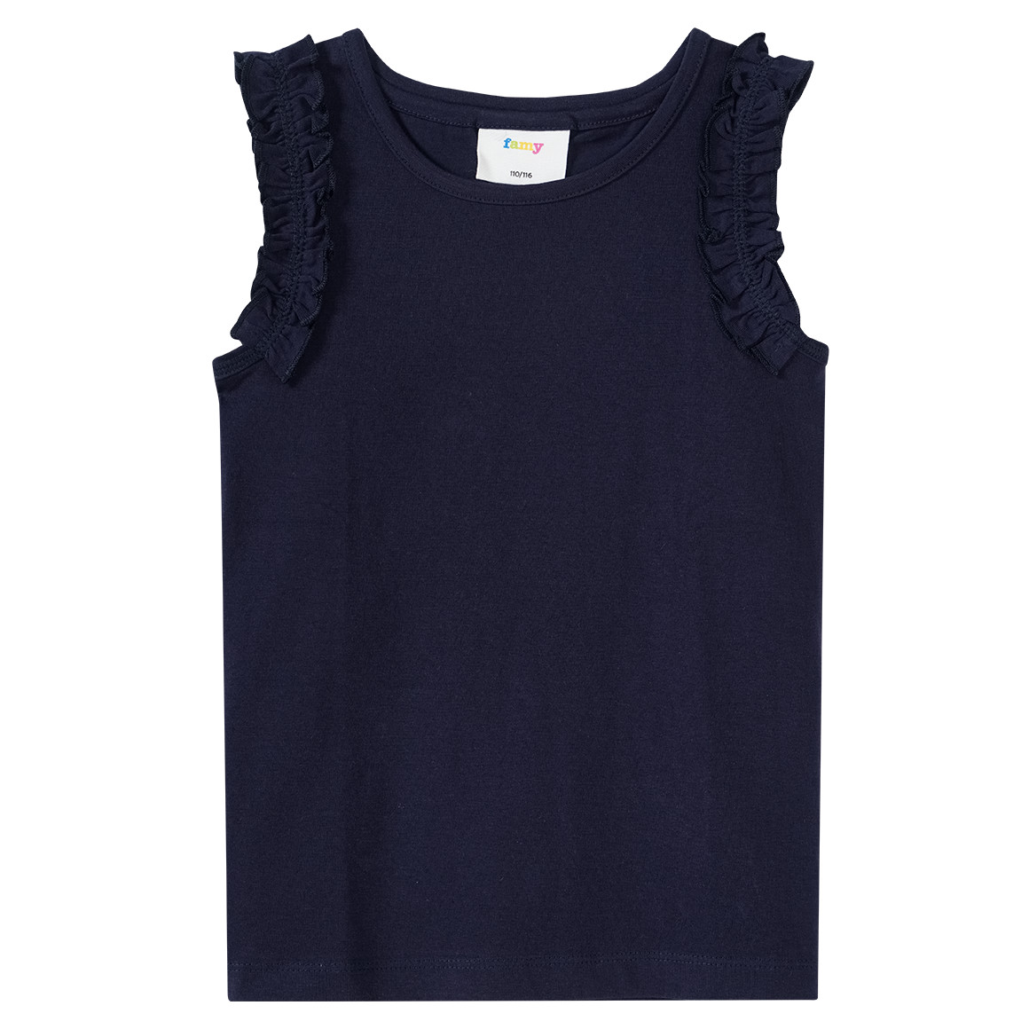 Famy 3 Mädchen Tops im Basic-Look hellrosa / weiss / dunkelblau