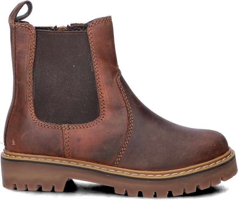 Nelson - Chelsea Boots - Rustiek Gewaxt Leer - Kids