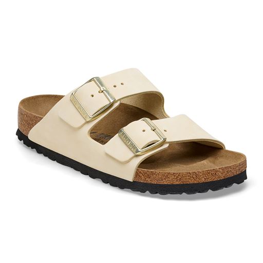 Birkenstock Arizona Nubuck Sandaler, Ecru, 41
