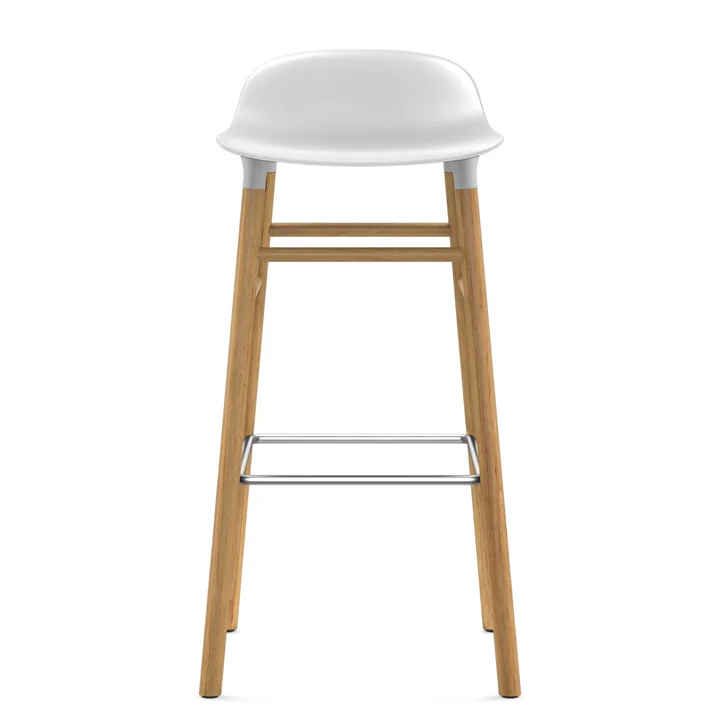 Normann Copenhagen - Form Barhocker 75 cm, Gestell Walnuss / schwarz