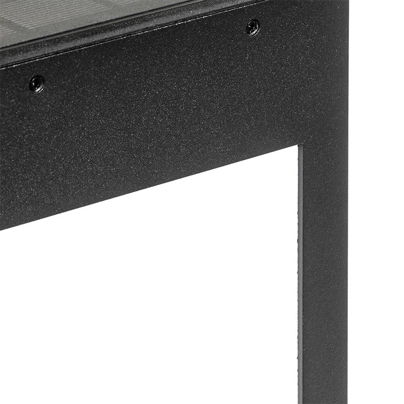 Staande buitenlamp, zwart, 40 cm, met dimlicht en sensor, op zonne-energie - Charlotte