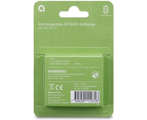 Andersson HR6 AA NiMH 2400mAh 4-pcs