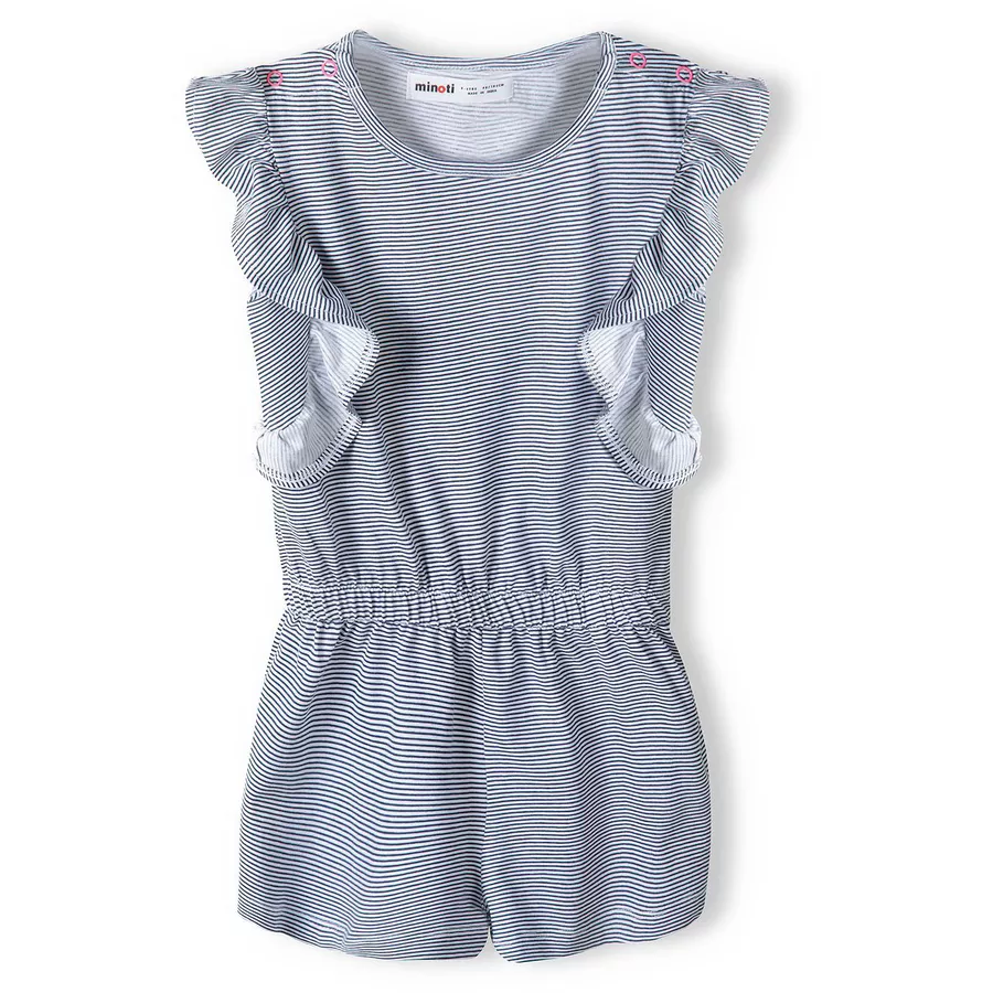 MINOTI Jumpsuit WeißBlau