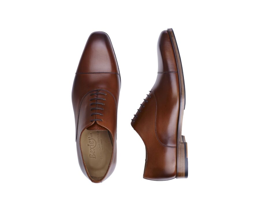 Richelieu Gold patiné homme semelle cuir avec patin gomme - SPEZIA II PATIN