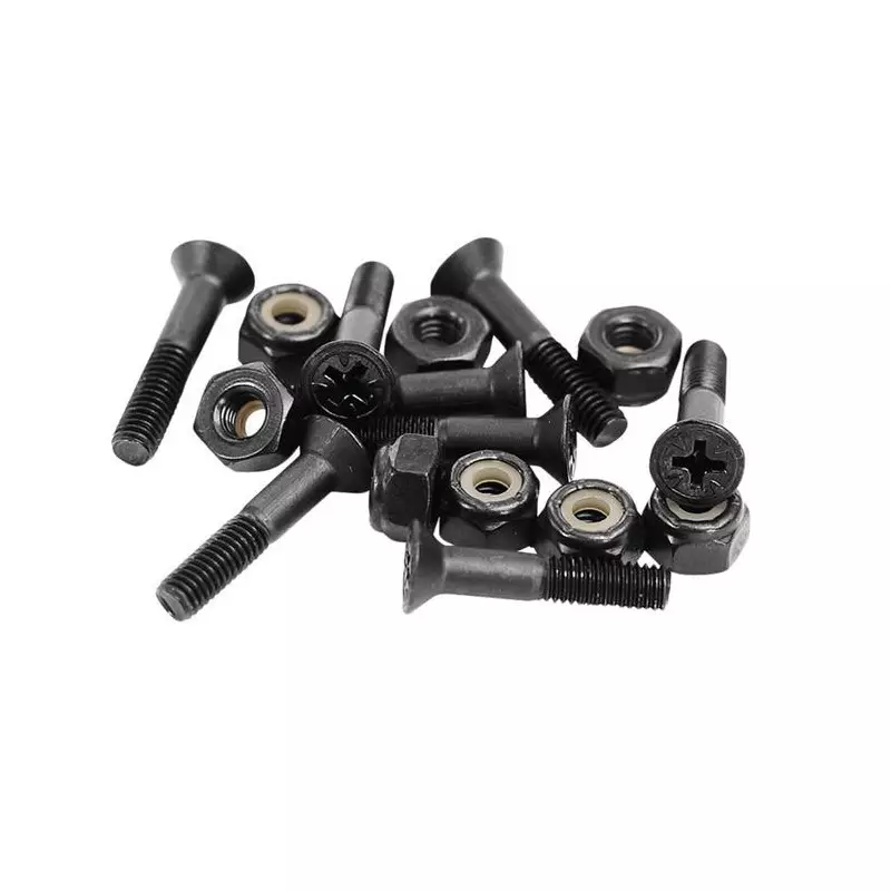 Visserie Skateboard INDEPENDENT Visserie Jeu De 8 Phillips 0.875 Pouce Black
