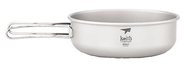 KEITH TITANIUM - BOL TITANE 600 ML AVEC POIGNEE