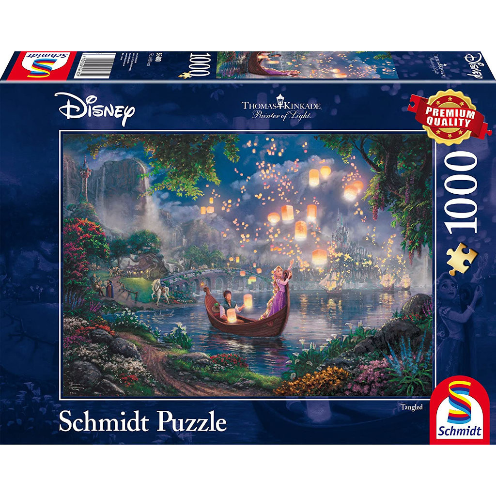Puzzle Disney Kinkade - Raiponce - 1000 pièces