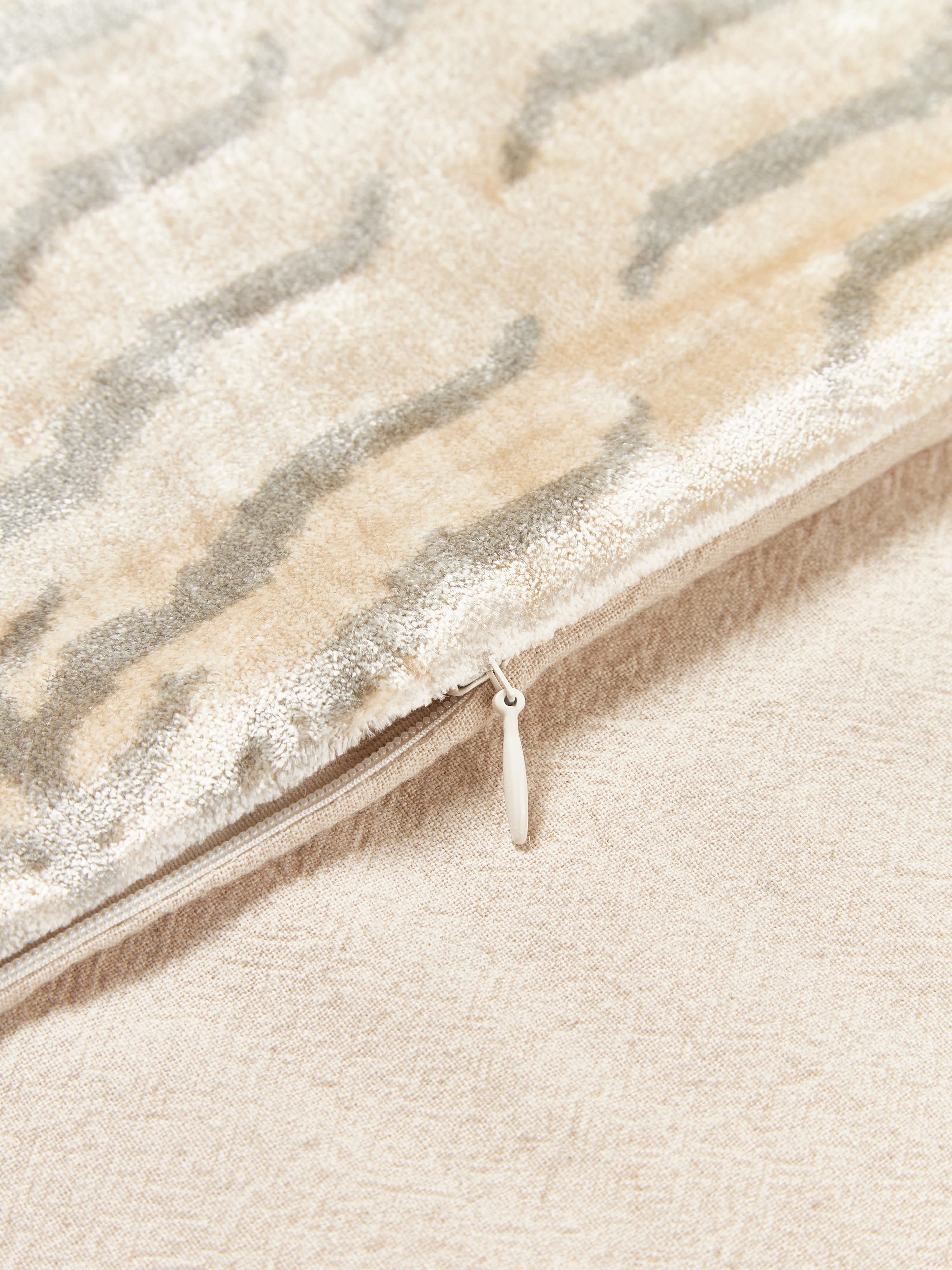 Viscose kussenhoes Helene met ingeweven jacquard patroon
