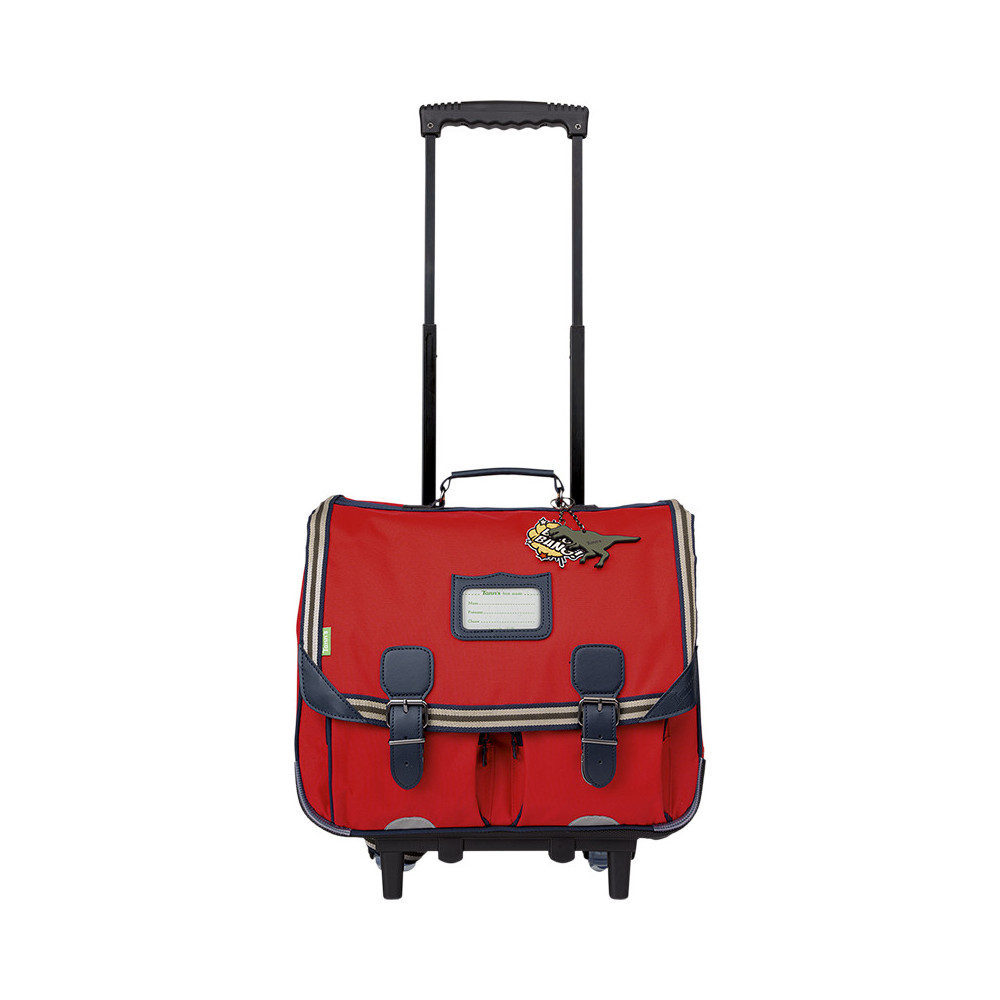 Cartable trolley Antonin rouge