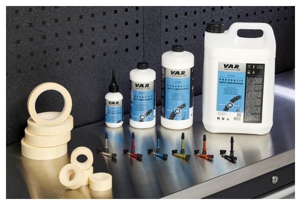 Valves Presta Aluminium Var 44 mm Noir