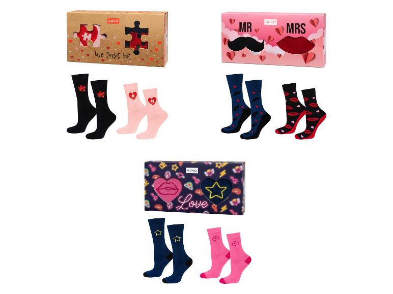 2 paar valentijnssokken