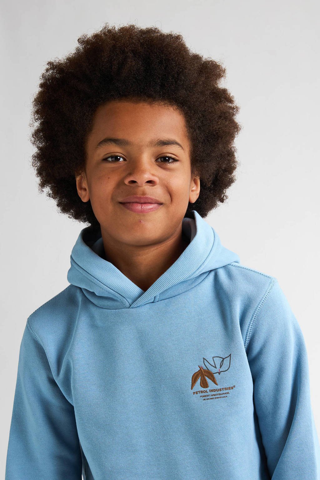 Petrol Industries hoodie lichtblauw