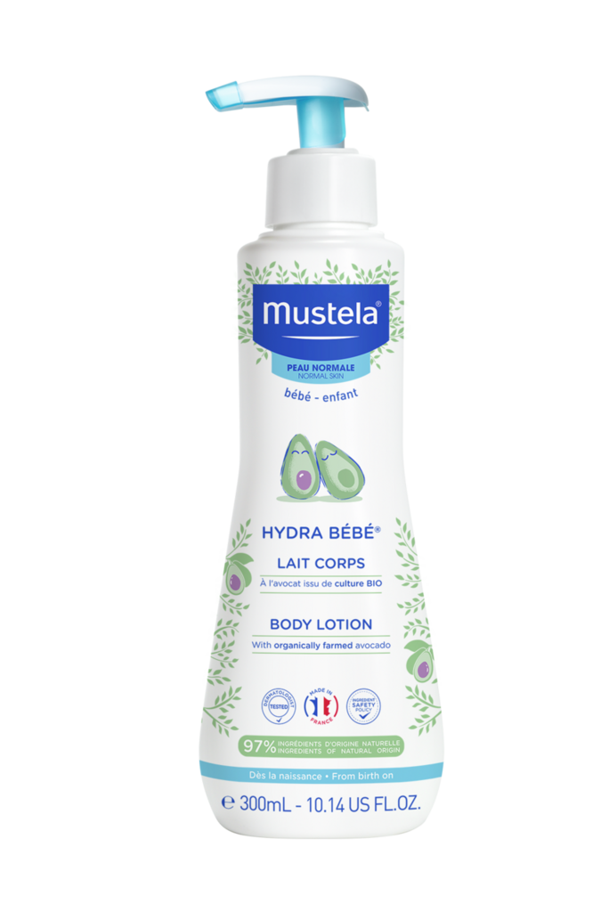 Mustela Hydra Bébé Körpermilch Milch normale Haut Disp 300 ml