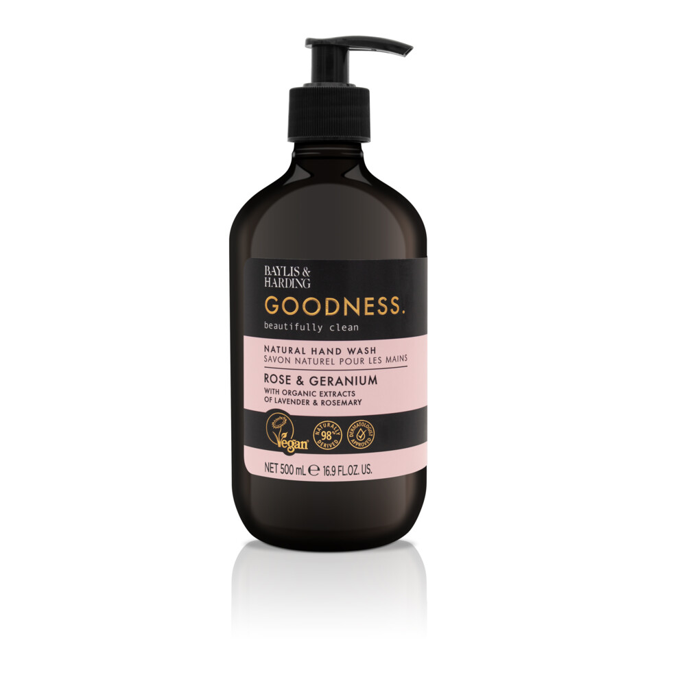 Baylis & Harding Goodness Handzeep Rose & Geranium500 ml