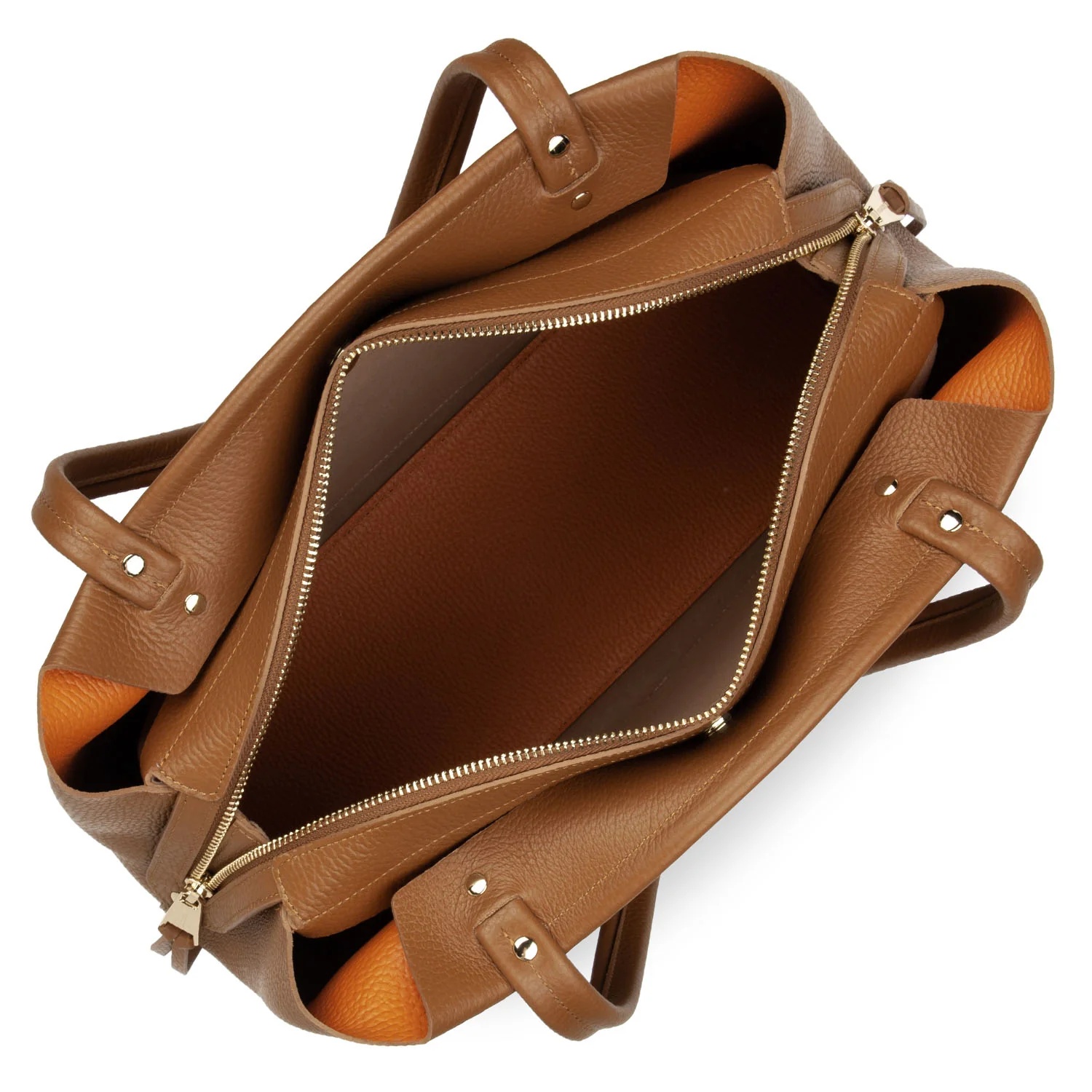 Foulonné Double-Grand sac cabas épaule