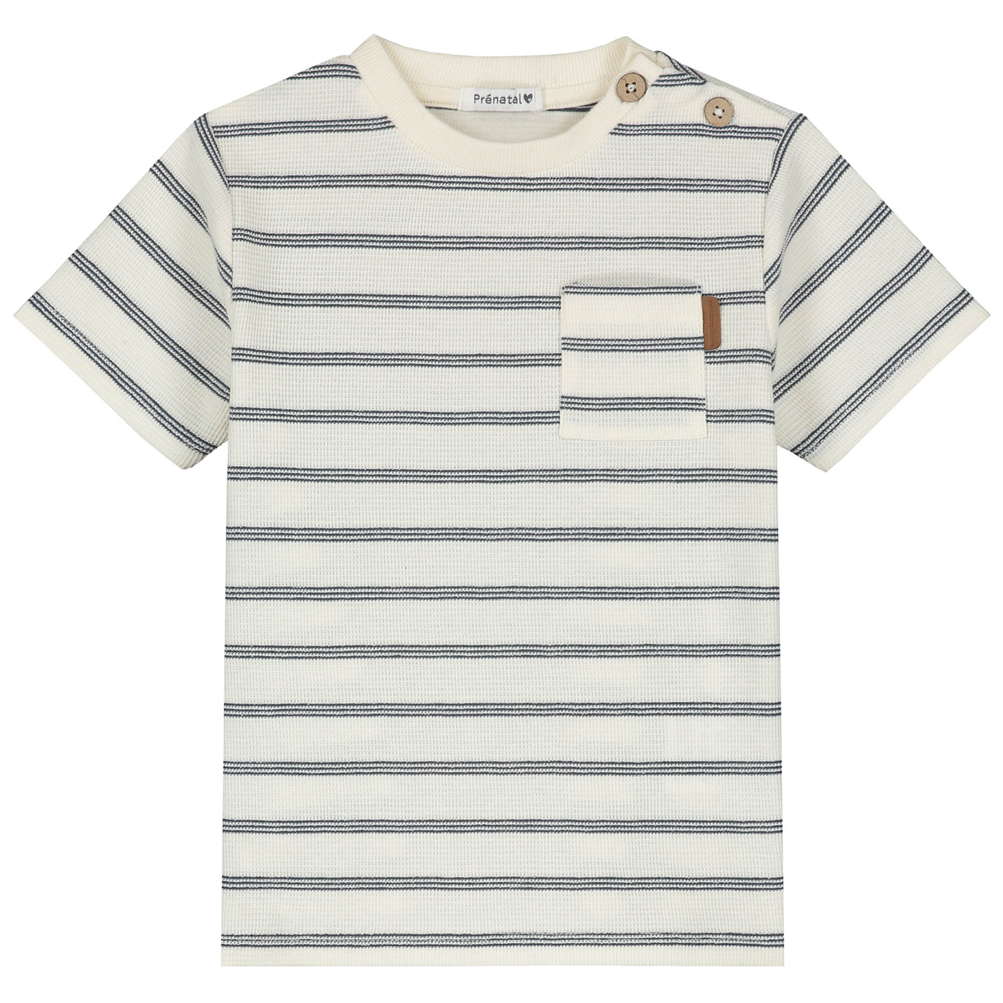 Prénatal peuter T-shirt korte mouwen strepen multi
