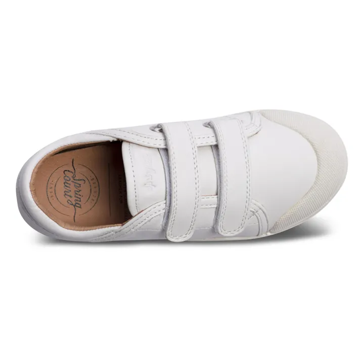 Spring Court Baskets Basses Scratchs G2 Nappa | Blanc