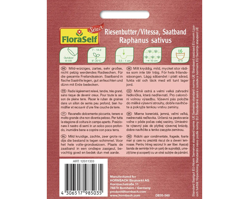 Radijsjes FloraSelf Select Groentezaden