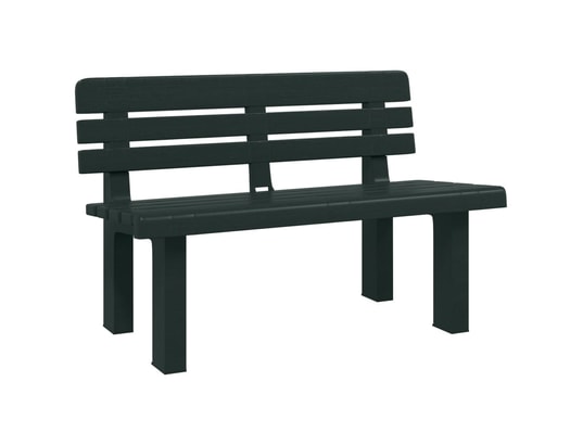 VIDAXL - Banc de jardin vert 110x52x71 cm polypropylène