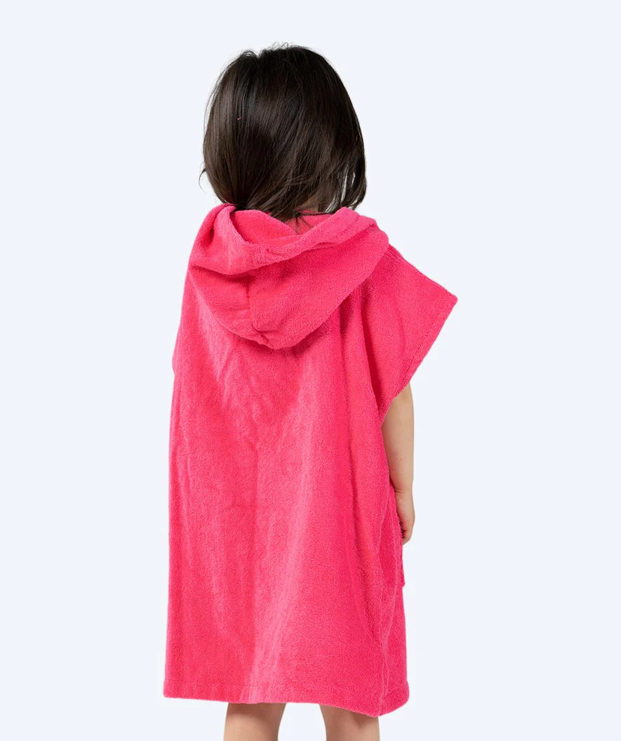 Watery badeponcho til børn - Bomuld - Pink