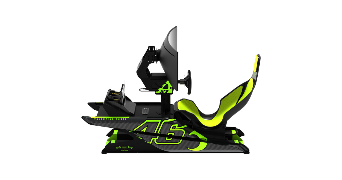Res-TechX1 Cockpit VR/46 Limited Edition racing simulator  (Zwart/neongroen)