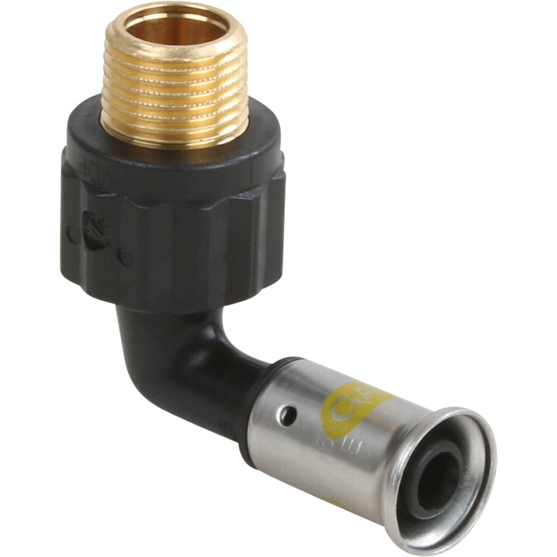 Henco gas pers puntstuk haaks 90° 1/2