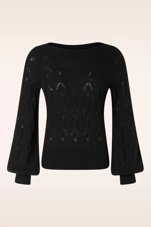King Louie Erin Bell Orcia top in zwart