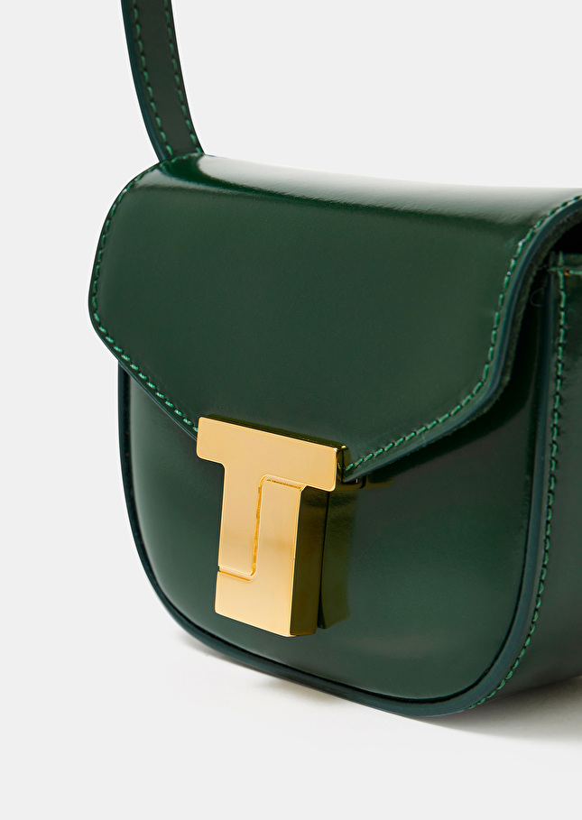 Sac 8 Bis minivert émeraude en cuir