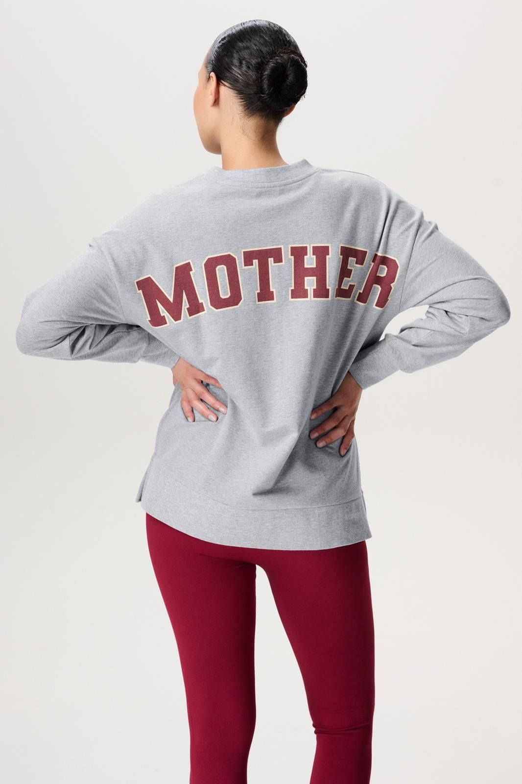 Noppies Maternity Trui met voedingsfunctie Alta - Backprint - Grey Melange