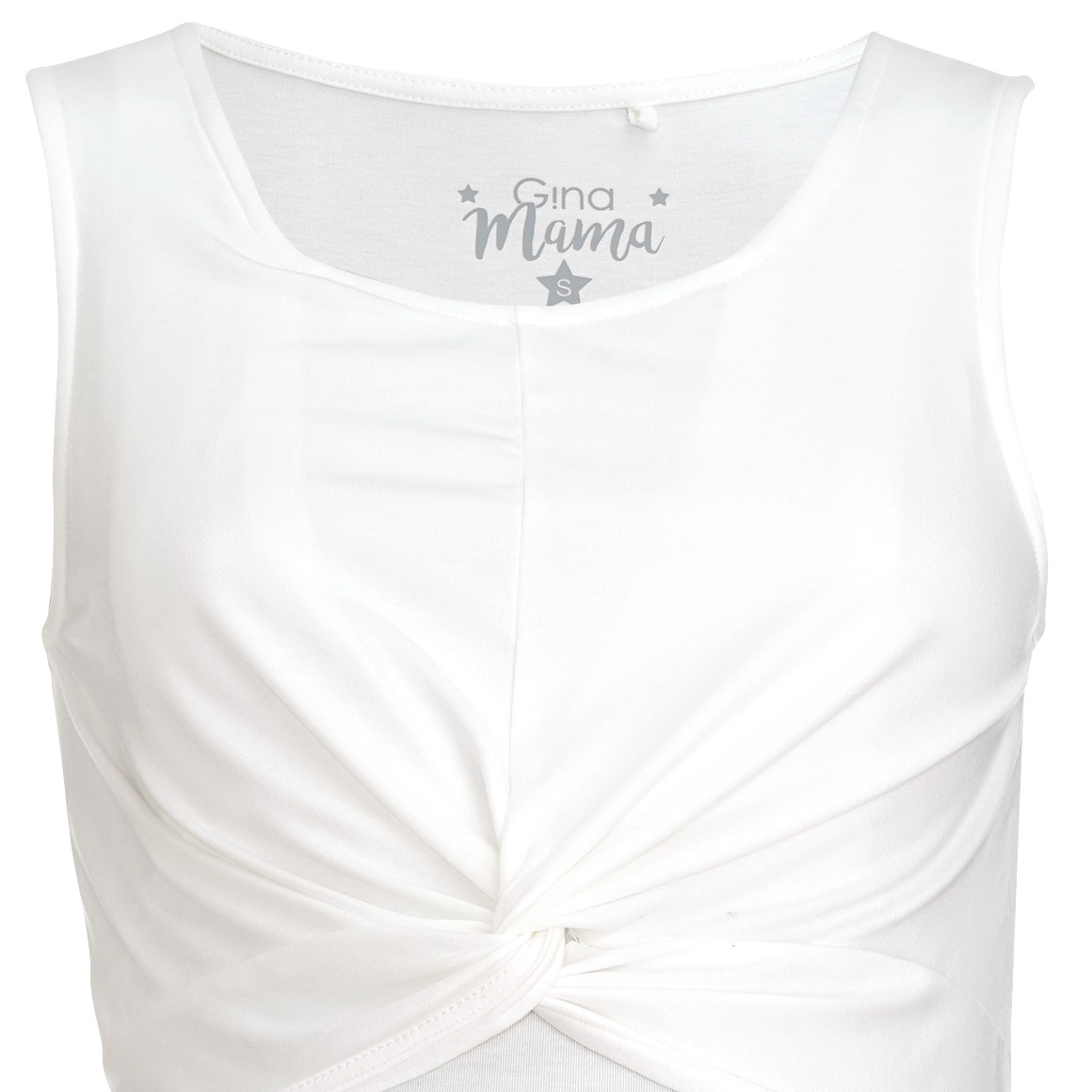 Damen Still-Top unifarben weiss