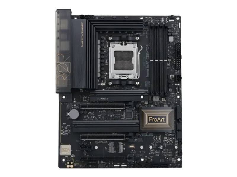 ASUS ProArt B650-CREATOR - Bundkort - ATX - Socket AM5 - AMD B650 Chipset - USB 3.2 Gen 1, USB 3.2 Gen 2, USB-C 3.2 Gen2, USB-C 3.2 Gen 2x2 - Gigabit LAN, 2.5 Gigabit LAN - onboard grafik (CPU påkrævet) - HD Audio (8-kanaler)