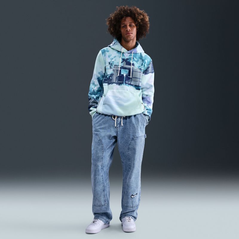 Nike Denim basketbalbroek voor heren - Blauw