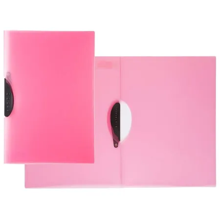 Idena Clipmappe, DIN A4, aus PP, transluzent, pink
