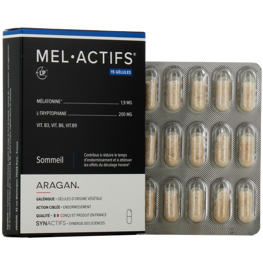 Synactifs Mel Actifs Sommeil : Mélatonine à Libération prolongée